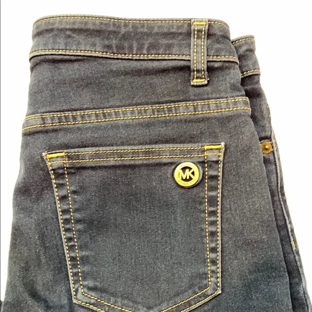 Michael Kors Selma Skinny High Rise Dark Wash Denim Jeans Women's Size 8 Stretch